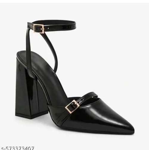 Bellezza Premium Pointed Buckle Block Heels